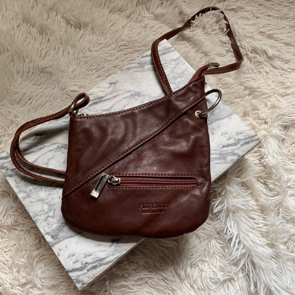 Italian leather crossbody bag